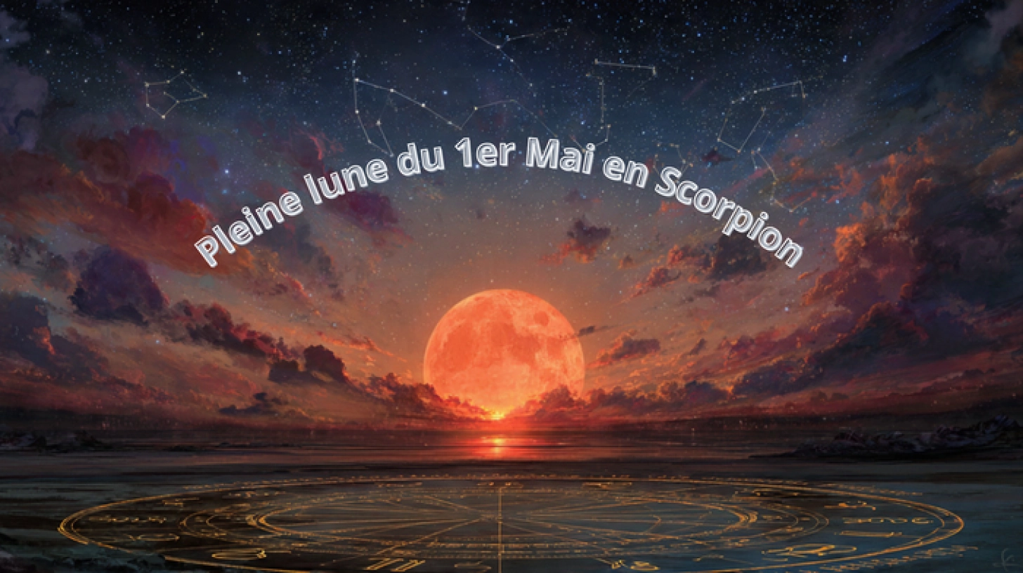 Pleine Lune en Scorpion du 1er Mai 2026 : Signes Favorisés, Signes Bousculés et Mode d’Emploi