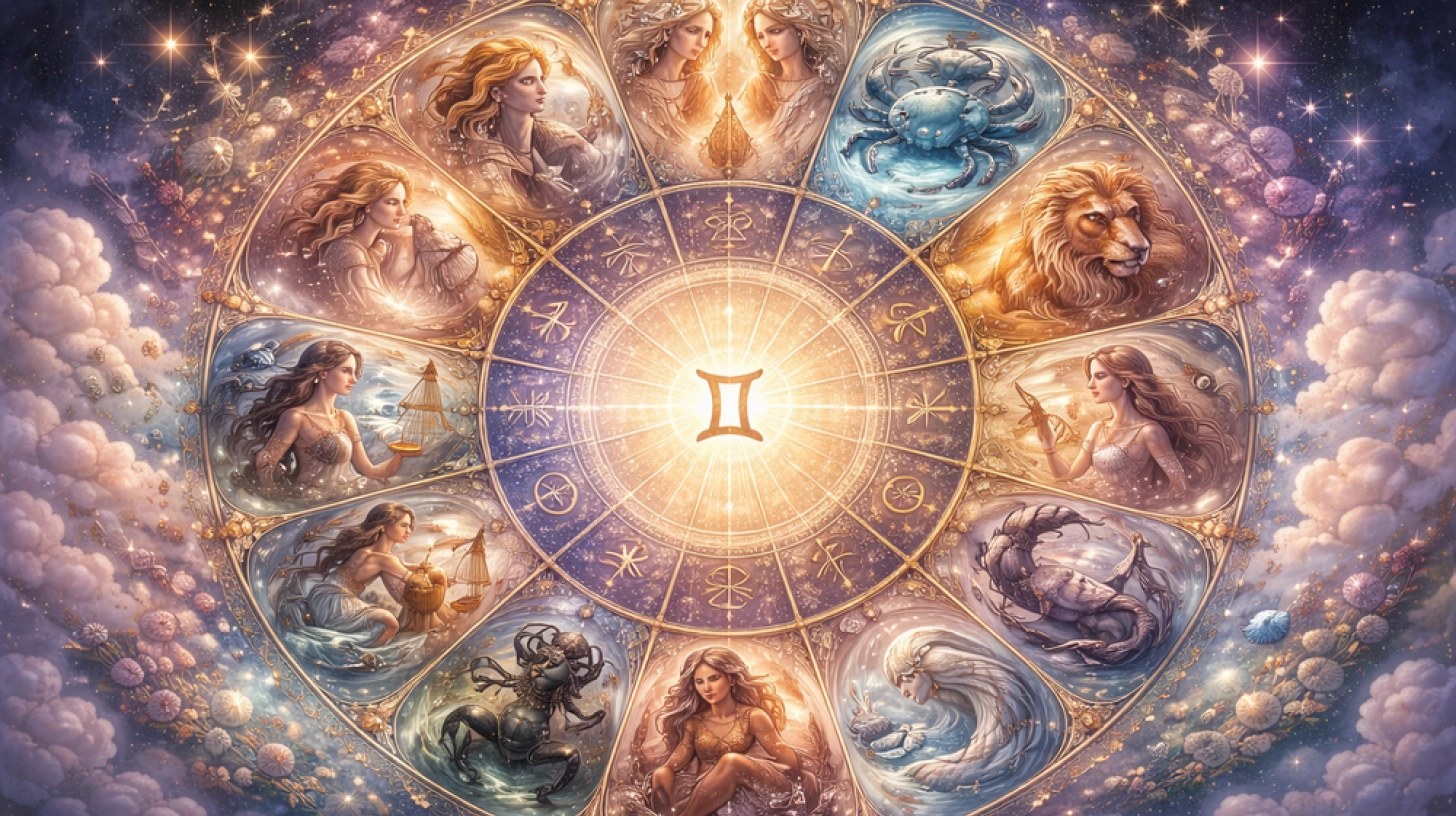 Descriptif des douze signes astrologique du zodiaque , les qualités et les défauts ainsi que les cartes du tarot de marseille qui leur correspond.