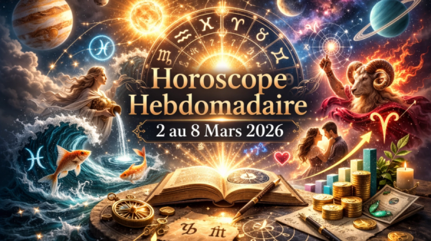 Horoscope hebdomadaire du 2 au 8 mars 2026 : Prévisions astrologiques détaillées pour les 12 signes (amour, carrière et finances)