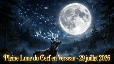 Pleine Lune du Cerf en Verseau du 29 juillet 2026 : Les effets !