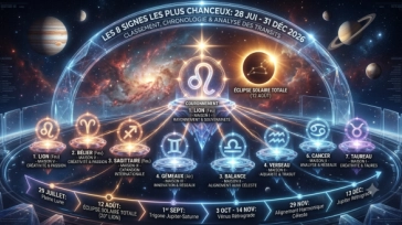 Les 8 Signes Astrologiques les Plus Chanceux du 28 Juillet au 31 Décembre 2026 : Classement, Chronologie et Analyse des Transits